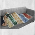 thumbnail image 6 of Ethnic Soft Flannel Fleece Throw Blanket, Various Type Color Tiles Greek Culture Folk Vintage Grid Abstract Image, Cozy Plush for Indoor and Outdoor Use, 50" x 70", Multicolor, by Ambesonne, 6 of 6