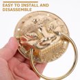 thumbnail image 4 of Minkissy 1Set Classical Knocker Rustic Style Door Accessory Durable Metal Front Doors Knocker 4.3x3.1x1in, 4 of 4