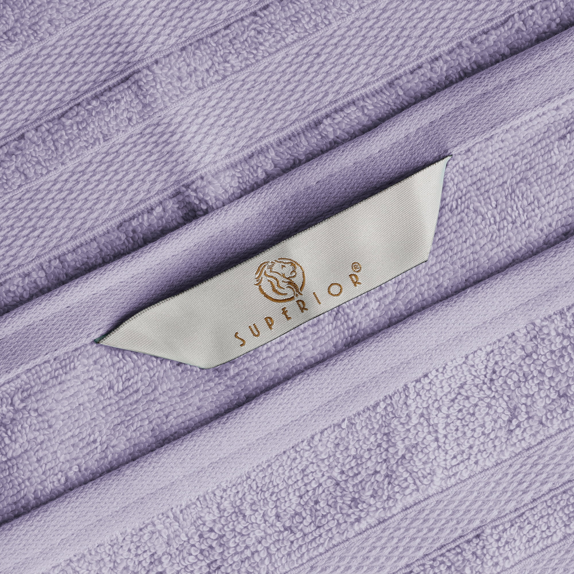 Superior Ultra Soft Cotton Solid 4-Piece Bath Towel Sets, Wisteria