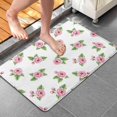 thumbnail image 4 of Pioneer Flower Floral Print Pattern Bathroom Rugs Mat, Non Slip Microfiber Bathroom Rug with Rubber Backing, Soft Mats for Bathroom Floor Tub Shower, 20"x32", 4 of 5