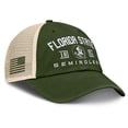 thumbnail image 3 of Men's Fanatics Olive Florida State Seminoles OHT Military Appreciation Frontier Trucker Adjustable Hat, 3 of 4