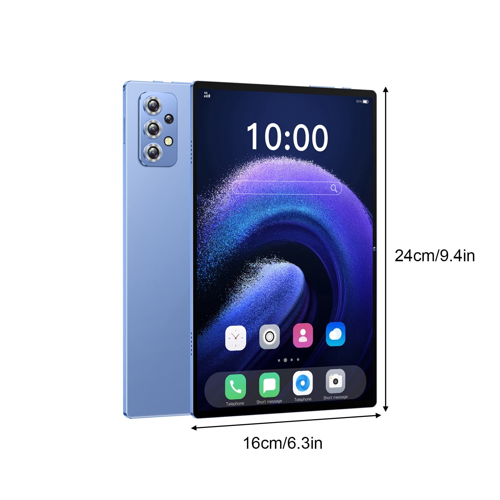 Android Tablets for Adults, Hwkond 10.1-inch High-definition Eye Protection Screen 2+32GB Tablet Android 10.0 Card Standby Support 128GB,Blue