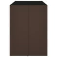 thumbnail image 2 of vidaXL Bar Table with Glass Top Brown 145x80x110 cm Poly Rattan, 2 of 4