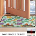 thumbnail image 3 of LightBlue Cartoon Dinosaurs Volcanoes Pattern Door Rugs,Washable Non Slip Door Mats Indoor,Decorative Door Mats,Entry Mat Indoor for Entrance,Bedroom,Kitchen,Bathroom,30"x17", 3 of 6