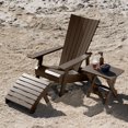 thumbnail image 2 of Highwood 3-pc Manhattan Beach Adirondack Set with Folding Ottoman and Folding Side Table - Outdoor, Eco-friendly, Synthetic Wood, 2 of 8