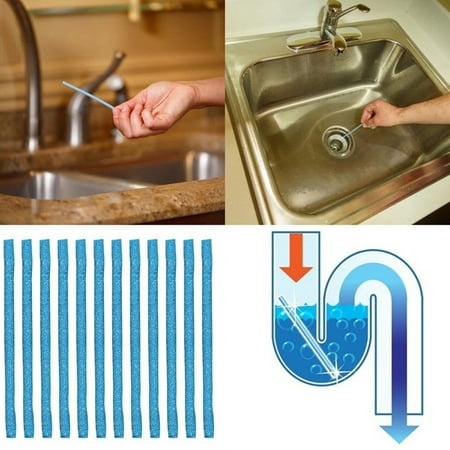 Pipeline Drain Sticks Kitchen Sink Sewer Detergent Sticks Bathtub Decontamination Cleaning Rod (Best Way To Clean Bathtub Drain)