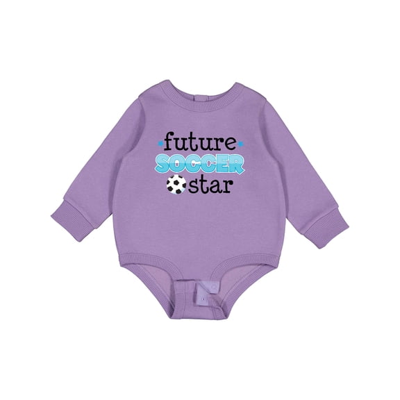 Inktastic Future Soccer Star Baby Fleece Bodysuit