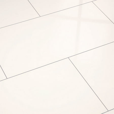 Elesgo Maxi V5 Tile Format Double Finish Laminate Floor in White, 26.70 Sq.