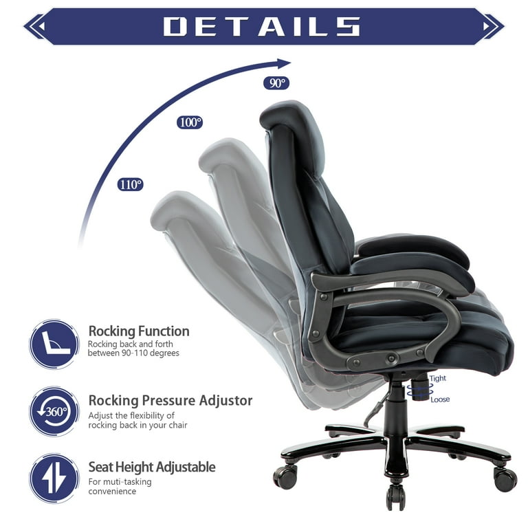 Big and Tall Ergonomic Office Chair Black – US Office Elements