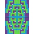 thumbnail image 1 of Ahgly Company Machine Washable Indoor Rectangle Transitional Slate Blue Area Rugs, 2' x 3', 1 of 7