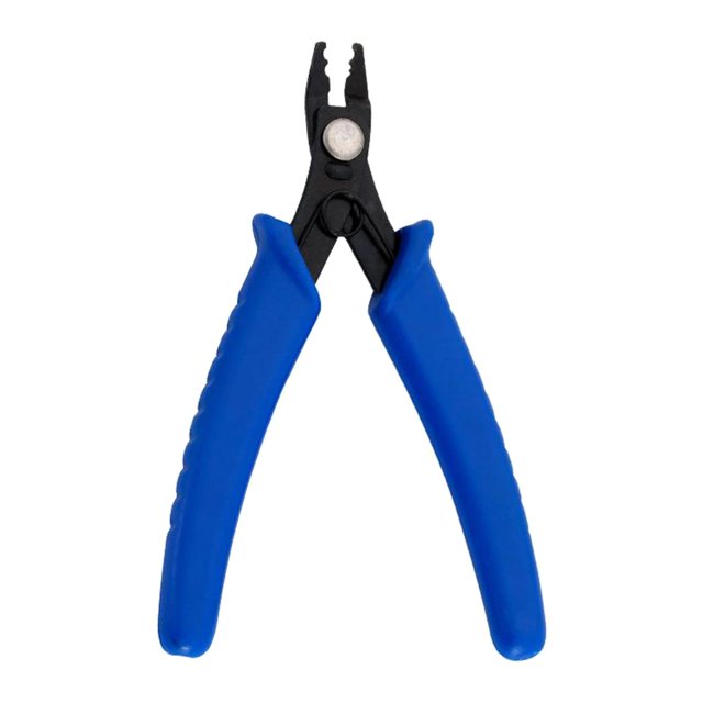 Alicates de reparación de joyas Baoblaze 130x70 mm acero al carbono azul