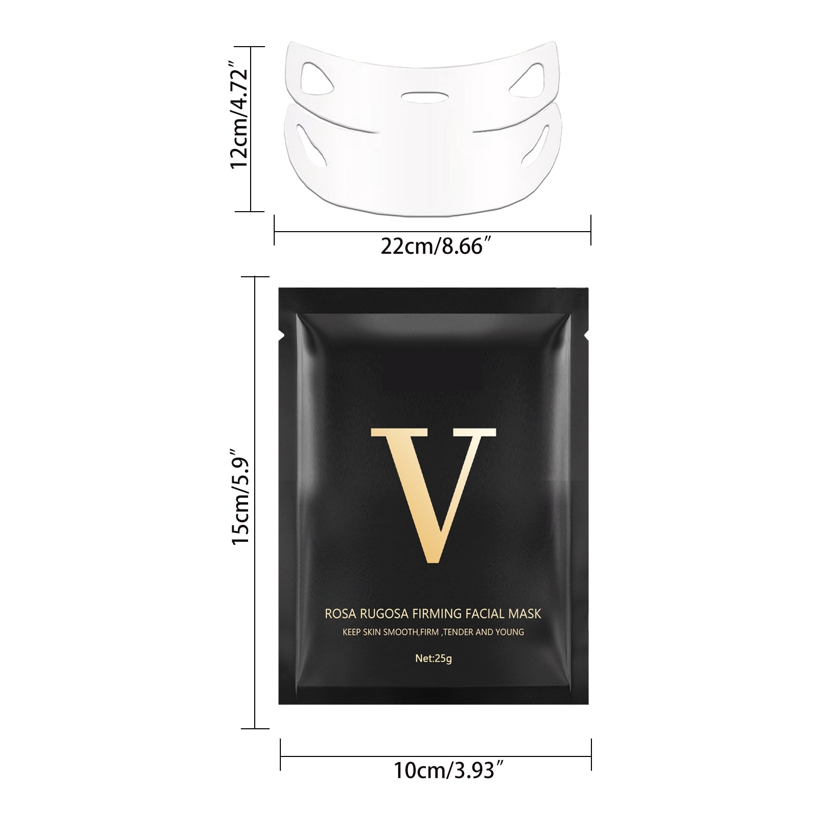 Alvantor V Line Lifting Mask With Asiatica Extract for Chin Tightening and Neck Firming