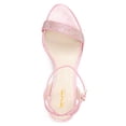 thumbnail image 2 of XYD Women Gorgeous Shell Low Wedge Heels Open Toe Strappy Rhinestone Sandals Prom Evening Dressy Shoes Size 13 Pink, 2 of 3