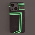 thumbnail image 2 of Compatible with iPhone 15 Plus Luminous Case Glow in The Dark Noctiluncent Fluorescent Case for Women Girly Slim Hard PC Soft Denim Texture Anti Slip Shockproof Light up Phone Cover, Black, 2 of 14
