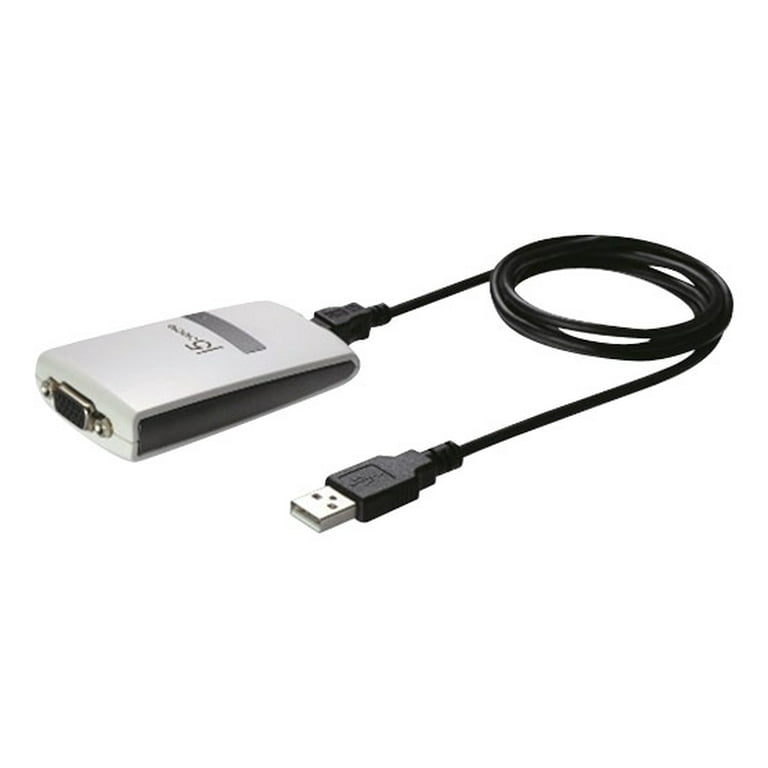 - USB-A-to-VGA Adapter - Black/White -