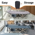 thumbnail image 4 of Nice C Camping Cots Heatable with Mattress, Cots for Adults, Folding Cot, Lounge Chair, with Carry Bag & Storage Pocket, Extra Wide, Heavy Duty Holds Up to 500 Lbs, Power Bank Included (2-Pack, Grey), 4 of 5