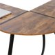 thumbnail image 3 of HHQHHQA  L-Shaped Corner Desk Computer Gaming Desk - 58 Inch Modern Home PC Table Office Writing Workstation, Rustic Brown, 3 of 6