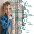 thumbnail image 3 of Blackout Kids Curtains,Orange and Purple Diamond Shaped Geometric Boho Pattern Childrens Insulated Curtains Set Of 2,Bedroom Essentials,Toddler Room Decor 42x84in(106x213cm), 3 of 5