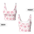 thumbnail image 5 of Lsque Cartoon Pig Printed Women'S Sports Bra, Compression, Moisture Wicking, High-Impact Sports Bra For Women,Supportive sports bra-Medium, 5 of 9