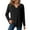 Black, variant on Waffle Knit Tops for Women, Yigetop Womens Tops Knit Long Sleeve Notched V Neck Shirts Casual Trendy Solid Color Loose Blouses Long Sleeve Shirts for Women Green 2XL