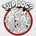 thumbnail image 2 of Men's One Hundred and One Dalmatians Sup Dog? Graphic Tee White Medium, 2 of 5