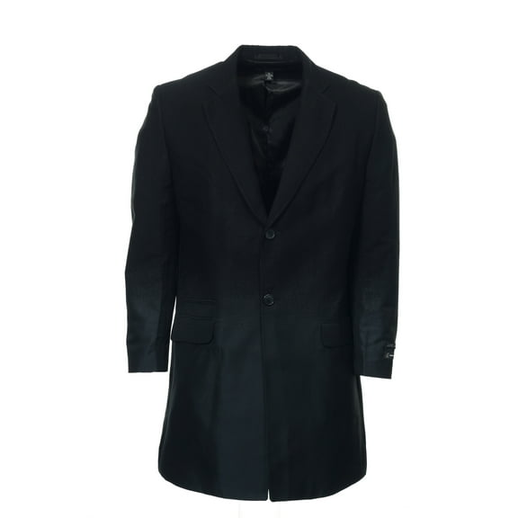INC International Concepts Mens Gradient Ombre Trench Coat (Medium, Black)