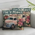 thumbnail image 3 of nygtbtfer Spring Pillow Covers Set of 2 Fresh Flower Farmhouse Linen Throw Pillow Covers for Spring Home Decor White, 3 of 7