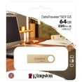 thumbnail image 3 of Kingston DataTraveler SE9 G3 64GB USB 3.2 (Gen 1) Type A Flash Drive - 64 GB - USB 3.1 (Gen 1) Type A - 220 MB/s Read Speed - 100 MB/s Write Speed - Gold, 3 of 3