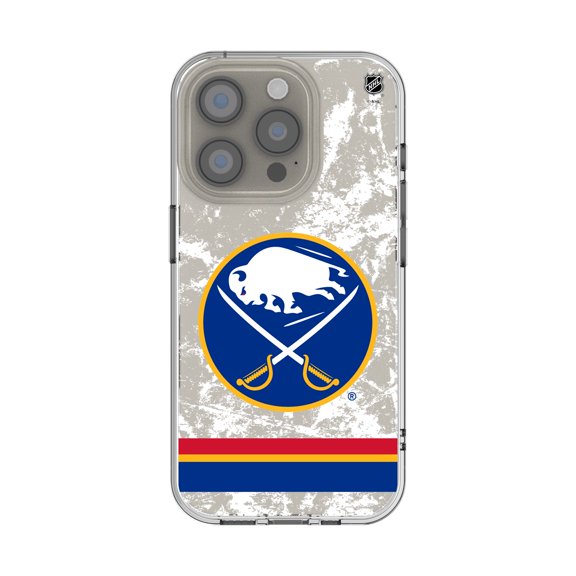 Buffalo Sabres iPhone Stripe Clear Ice Case