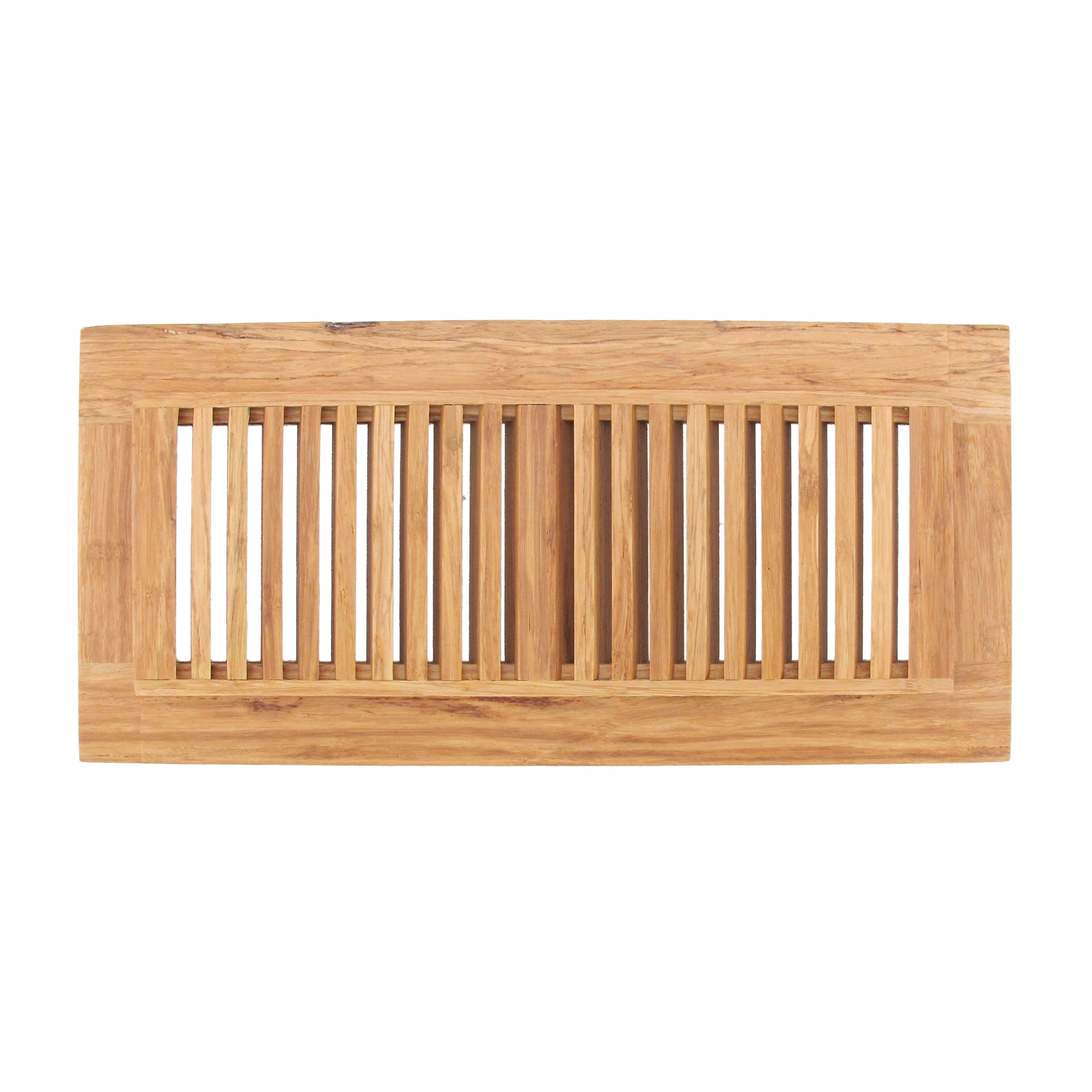 BambooMN 4" Inch x 12" Inch Inch Strand Woven Bamboo Floor Register Air Vent Indent Cover - Natural - 1 Cover