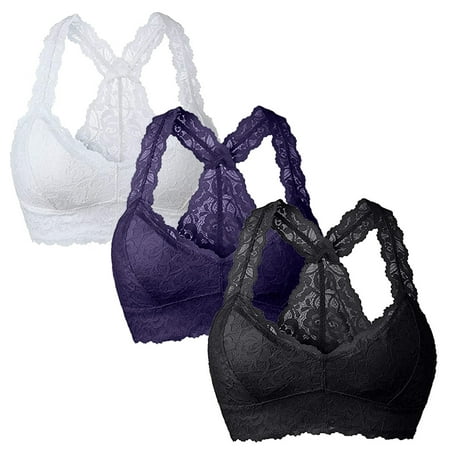 

Mackneog Best Bras for Women New Women Plus Size Vest Crop Wire Free Bra Lingerie Sexy V Neck Underwear Lingerie S 3XL Polyester Push Up Bras for Women