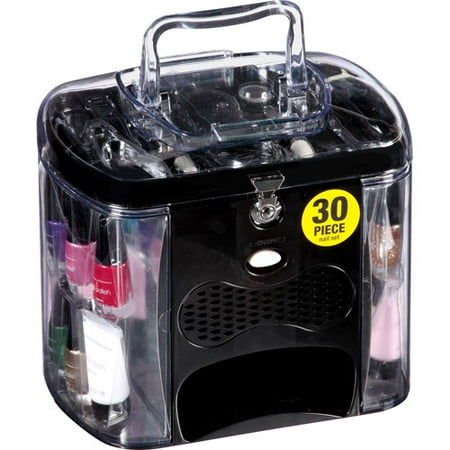 The Color Workshop Incredible Nails Salon Nail Set, Black, 30 pc