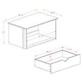 thumbnail image 2 of Palace Imports  100% Solid Wood 2-Drawer Internal Chest for Kyle Wardrobe Armoires Black, 2 of 5