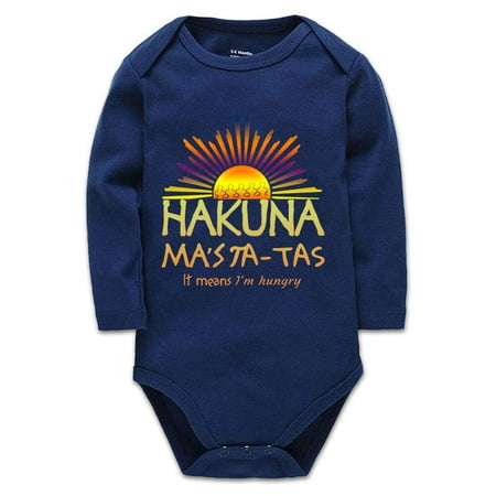 

YCICIVDee Baby Bodysuit Hakuna Ma s Ta-Tas Unisex-Baby Infant Creeper Bodysuit Newborn Rompers 12-18 Months Navy