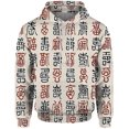 thumbnail image 2 of Ropa de otoño para hombre, sudaderas cómodas y con movimiento para hombre, sudadera con capucha con estampado de caracteres chinos a la moda, 2 of 4