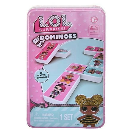 LOL Surprise Dominoes Set in a Tin 28 pieces
