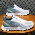 thumbnail image 5 of Mepaouo Men's Running Shoes Fashion Sneakers Flying Knitting Lace up Mesh Walking Shoes(Blue,10), 5 of 7