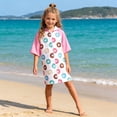 thumbnail image 2 of Faraee Unisex Kids Hooded Swim Cover Up Robe Boy Girl Terry Cloth Quick Drying Zip up Bathing Suit for Beach Pool Bath (7-13T,Red), 2 of 6