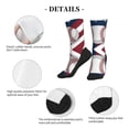 thumbnail image 4 of America Baseball Colorful Athletic Crew Novelty Socks For Men Women, 4 of 6