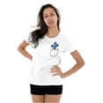 thumbnail image 4 of Cross in Pocket Holy Roller Faith Womens Slim Fit Graphic Tee Brisco Brands X, 4 of 5