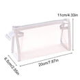 thumbnail image 3 of geerera Clear Pencil Case, Hard Shell Transparent Pen Organizer, Standing Zipper Pouch for Markers & Office Supplies, 7.87x4.33x2.55 Inch, 3 of 6
