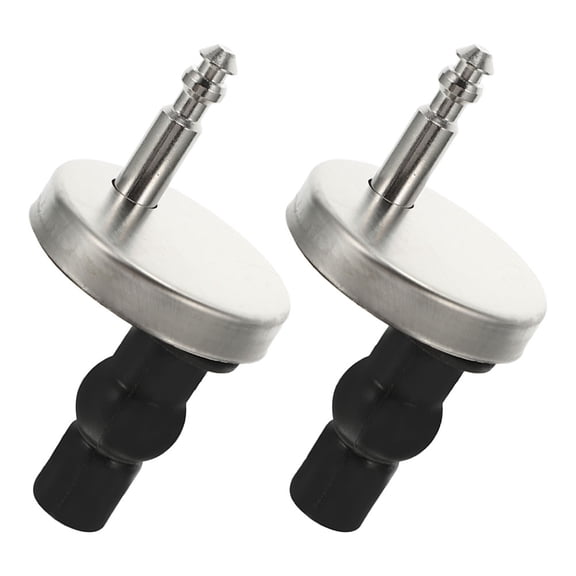 2 Sets Replacement Toilet Seat Hinges Water Ridge Parts Grounding Belt Cable Compatible Seats Black