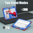 thumbnail image 4 of Case for iPad Pro 11-inch M4 (2024) Multiple Protection Shockproof Contrast Color Cover With Stand and Pen Holder, 4 of 8