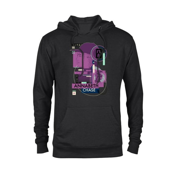Disney Percy Jackson Annabeth Chase Athena Greek Vase Style - Pullover Hoodie for Adults - Customized-Black
