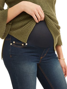 Maternity Oh! Mamma Skinny Jeans with Full Panel - Available in Plus Sizes