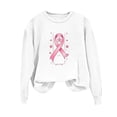 thumbnail image 6 of AnuYalue Breast Cancer Sweatshirt for Women Long Sleeve Pink Ribbon Pullover Causal Cancer Awareness Gift Tops, 6 of 6