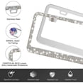 thumbnail image 3 of Hweilai Sparkly Stylish Rhinestone Car License Plate Frames Set of 2, 3 of 4