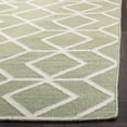 thumbnail image 5 of SAFAVIEH Dhurries Addison Geometric Area Rug, Sage/Ivory, 8' x 10', 5 of 9