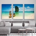 thumbnail image 3 of IDEA4WALL Framed Canvas Wall Art for Living Room, Bedroom Ocean Sea Beach Canvas Prints for Modern Home Decoration Ready to Hang, 3 of 4