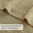thumbnail image 5 of PrimeBeau Pair Set Nickel Grommet Natural Linen and Poly Semi-Sheers,Premium Soft Rich Material Curtain Panels for Living Room - 52x108-Inch-Tan, 5 of 7